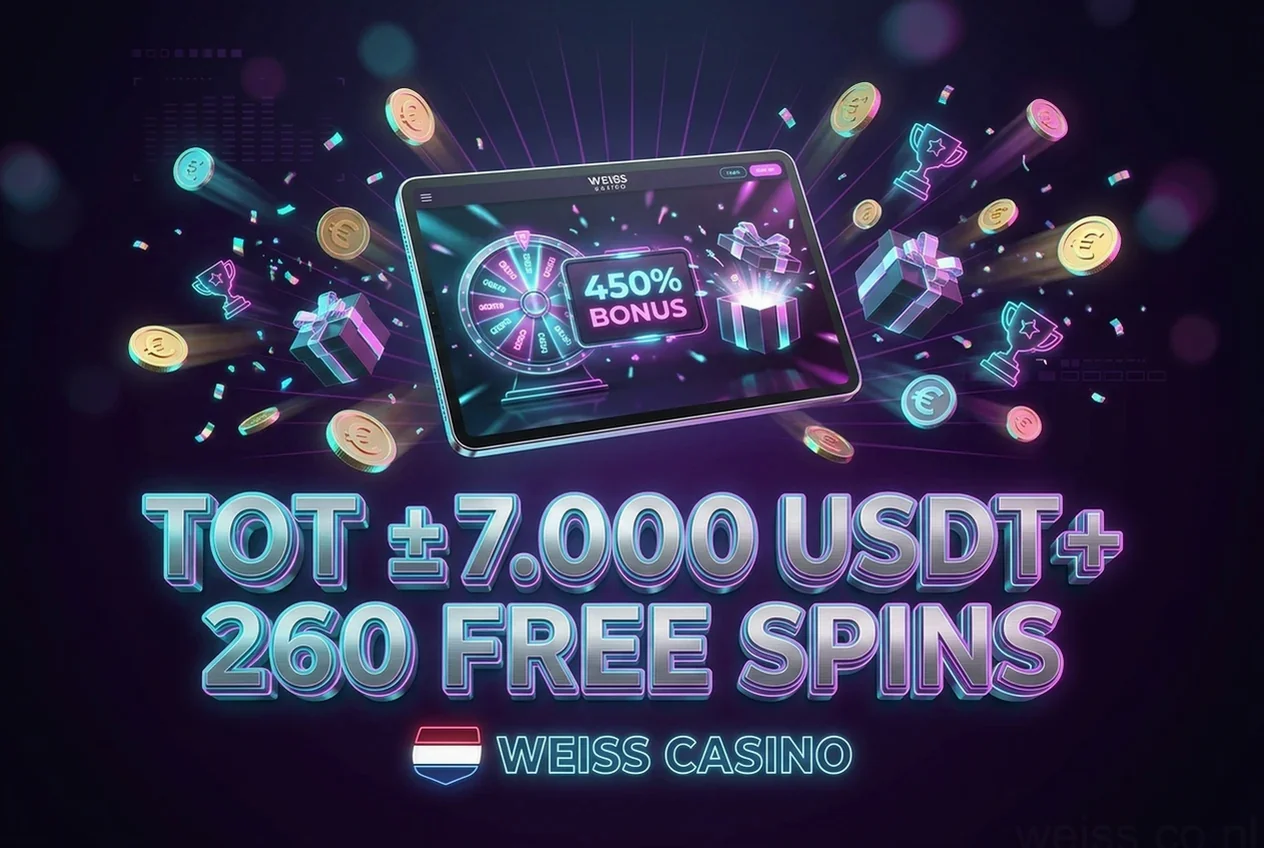 TOT ±7.000 USDT+ 260 FREE SPINS
